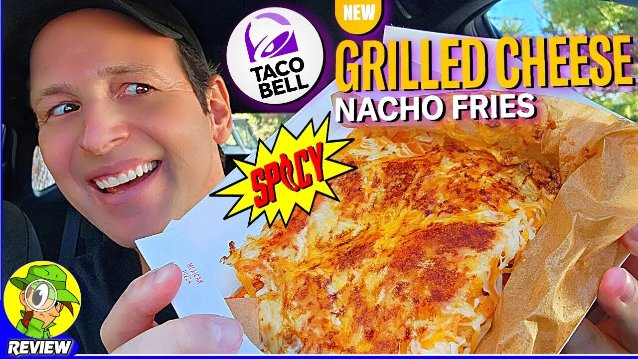 Taco Bell® SPICY GRILLED CHEESE NACHO FRIES Review 🌮🔔🌶️🧀🍟 ⎮ Peep THIS Out! 🕵️‍♂️