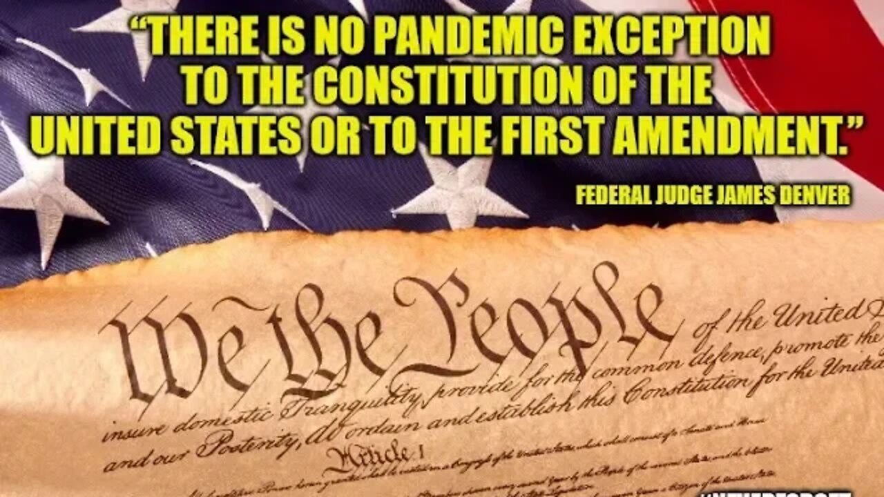 "THERE IS NO PANDEMIC EXCEPTION TO THE CONSTITUTION!" LIVE! CALL IN SHOW! SELF-QUARANTINING DAY 61!