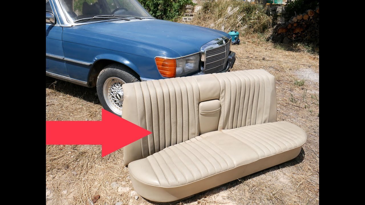 Mercedes Benz W116 - How to remove the rear seats DIY