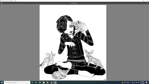 Speed Drawing : Fennoc Fox Chick