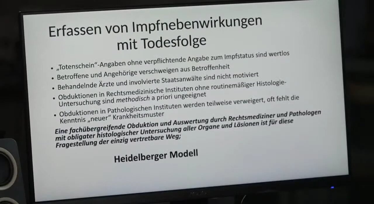 Pressekonferenz - Pathologie nach Tod und Bestandteile von COVID-19 Impfstoffe