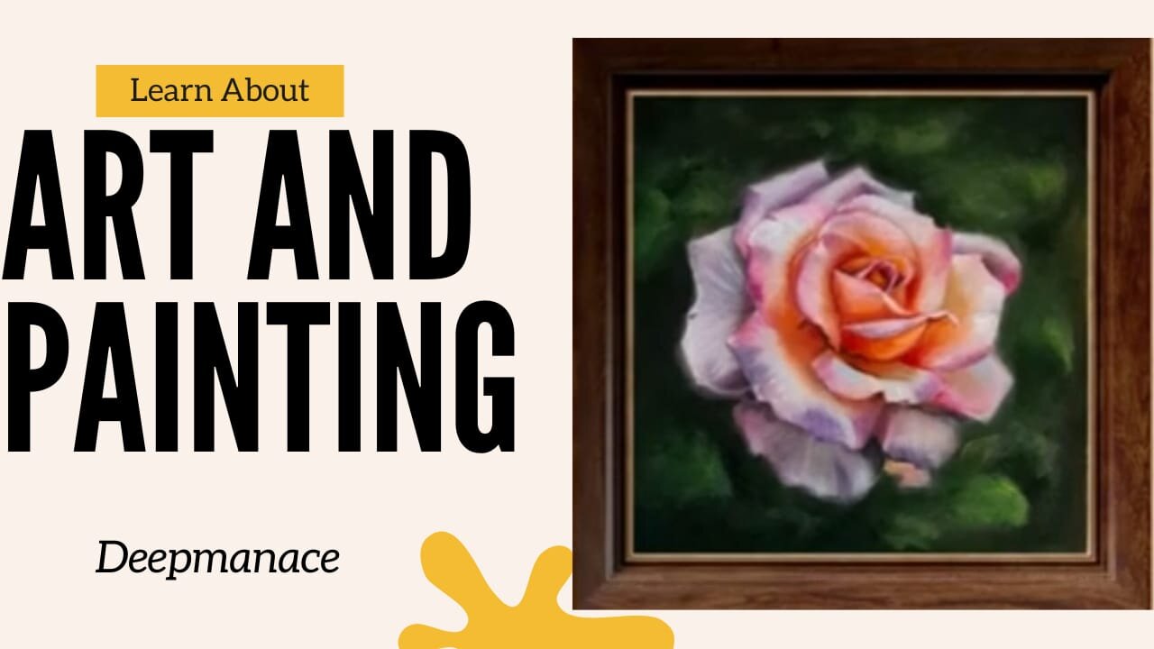 painting a beautiful rose step by step| oilpainting tutorial