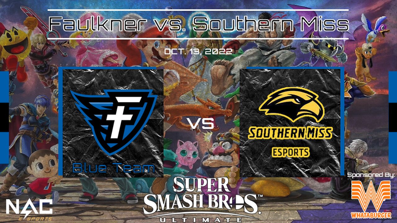 Smash Bros.- Faulkner Blue vs. Southern Mississippi (10/13/22)