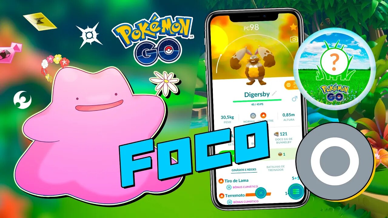 Qual Pokémon FOCAR na HORA DO HOLOFOTE de ABRIL 2022! Tudo sobre o EVENTO! DITTO!