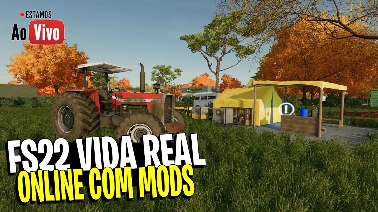 🔴LIVE - FS22 MAPA GREEN VALLEY FARMING SIMULATOR 22 COM MODS