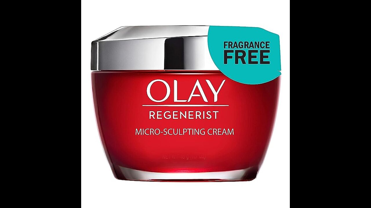 Olay Regenerist Micro-Sculpting Cream Face Acid & Niacinamide, Fragrance-Free, 1.7 oz