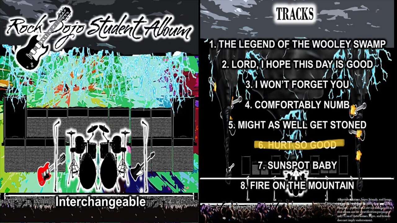 Rock Dojo Student Album #33 “Interchangeable”: Hurt so good (John Mellencamp Cover) Track 6