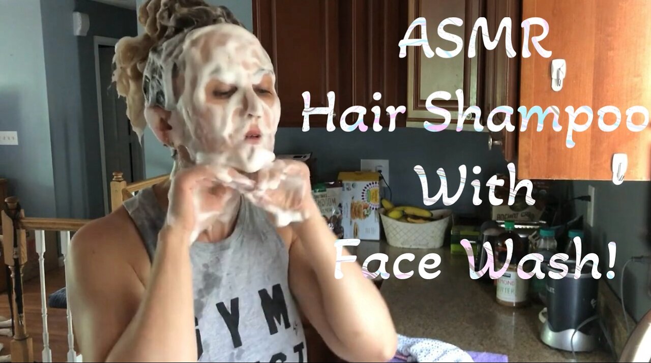 ASMR Hair Shampoo And Face Wash!