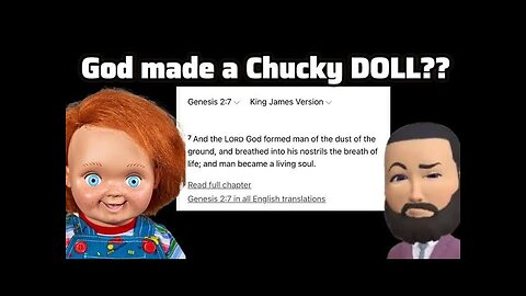 Woman believes God made Adam a doll and a grown man out here begging for reparations 🤦🫣📖