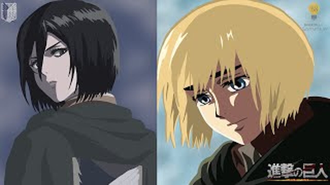 Mikasa Ackerman and Armin Arlert Digital Art Process | Attack on Titan Anime Art #shorts #short