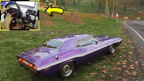 DODGE CHALLENGER RT - Forza Horizon 4 gameplay / Volante Logitech g29