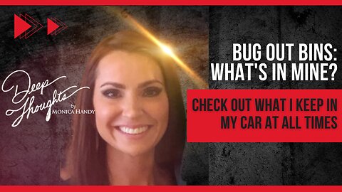 Bug Out Bins: What's in mine? Check out what I keep in my car at all times