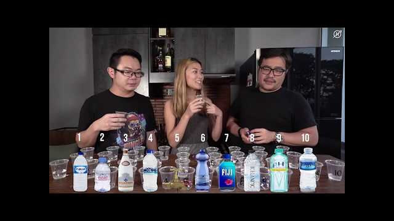 Water Taste Test - 10 different bottled waters, which is the best?