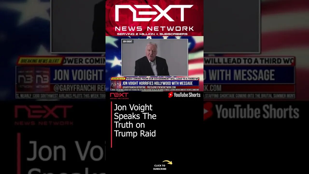 Jon Voight Speaks The Truth on Trump Raid #shorts