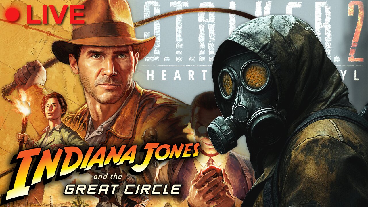 🔴LIVE IN 1440p! - Day 3 - Indiana Jones and the Great Circle, then STALKER 2 Later! - Come Hang Out!