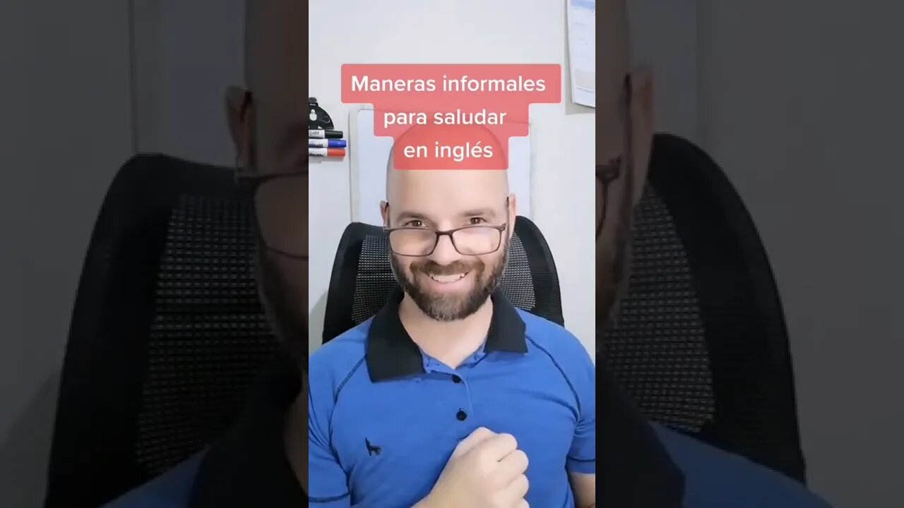 Maneras informales para saludar en Inglés - Inglés con James #shorts