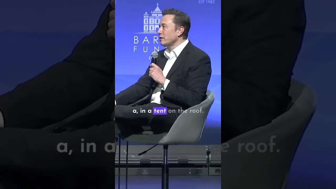 Elon Musk Slept On A Couch In Tent? 🤣