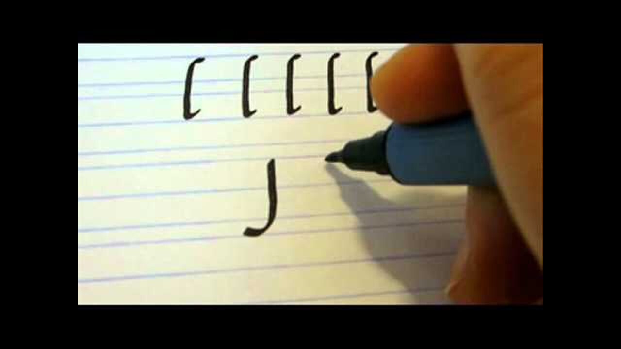 Calligraphy Lesson How To Make Vertical Calligraphy strokes Part 3