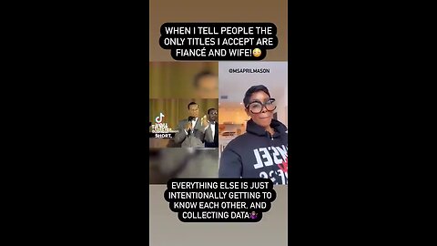 WHEN I TELL PEOPLE THE ONLY TITLES I ACCEPT ARE FIANCE AND WIFE EVERYTHING ELSE IS JUST INTENTIONAL