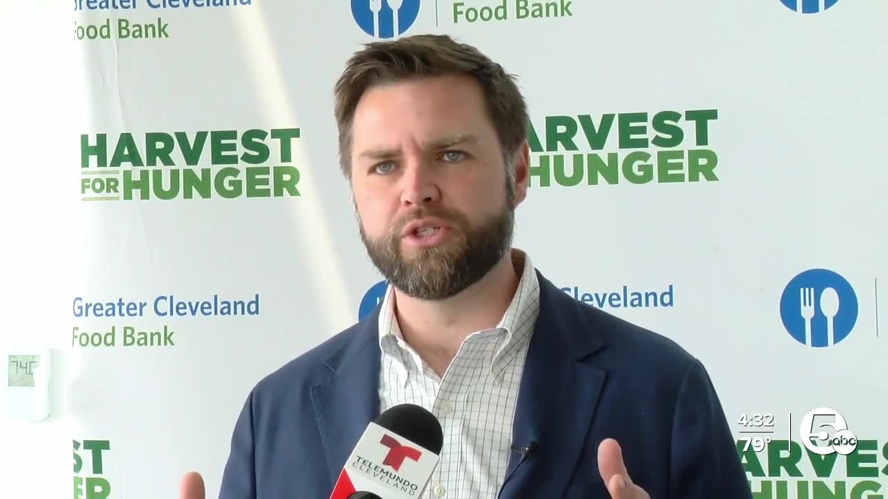 Sen. Vance visits Greater Cleveland Food Bank