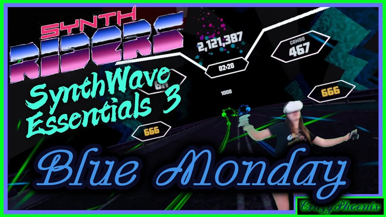 [NEW SYNTH RIDERS VR OST] Synthwave Essentials - Blue Monday by ZARDONIC (ft Reebz)