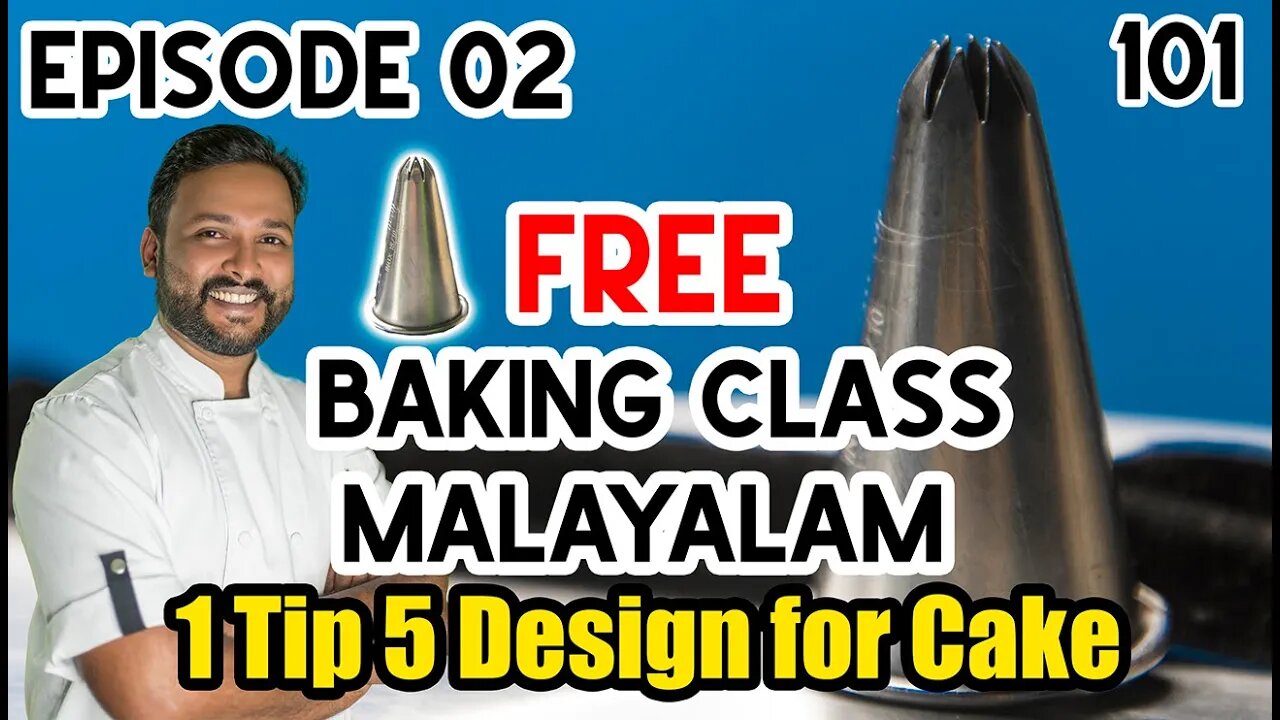 Sunday Special baking class(101)Episode 2 Learn how to Decorate a cake 5 ways with one piping tip