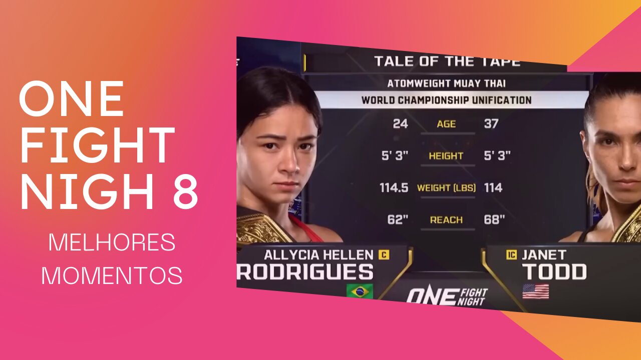 ONE FIGHT NIGHT 8 MELHORES MOMENTOS ( ONE FIGHT NIGHT 8 BEST MOMENTS)