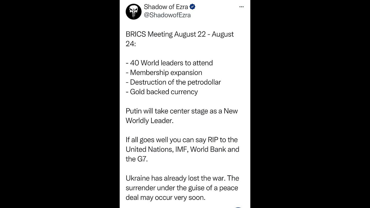 ⚡️⚔️☠️⚔️ BRICS Currency Could Become Game Changer For Dollar-Dominated Financial System