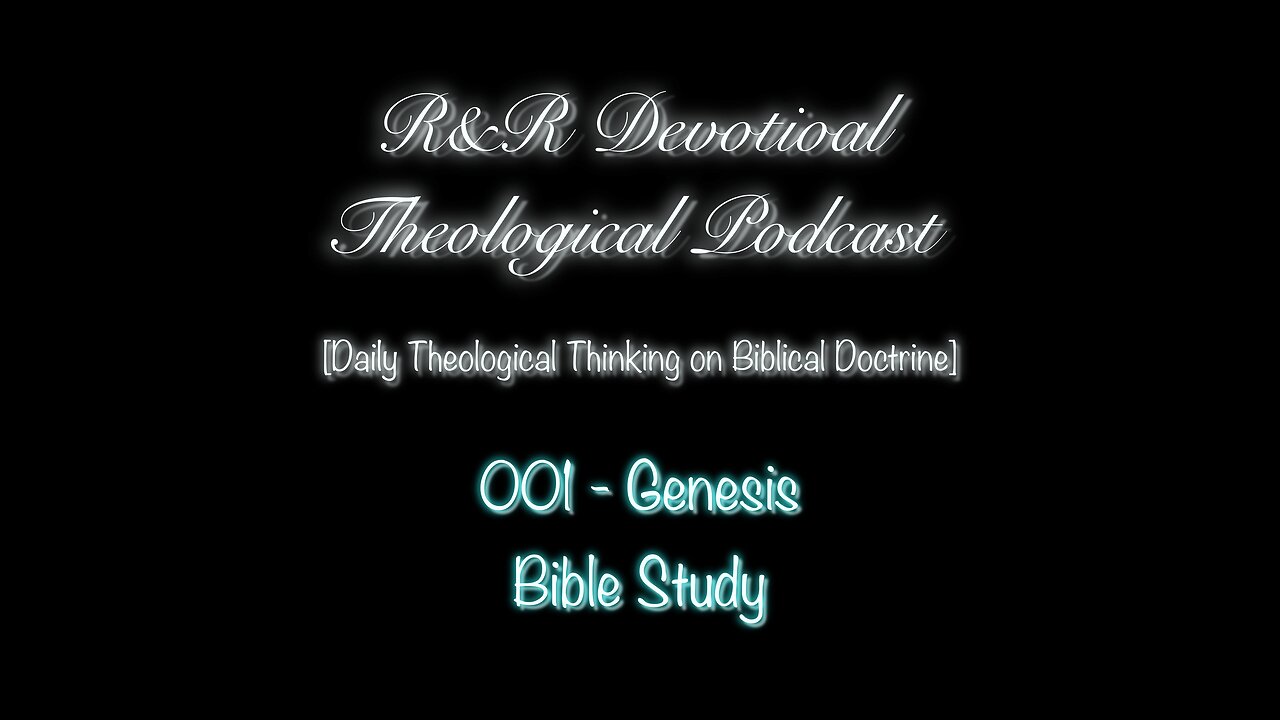 Bible Study - Genesis 1.1