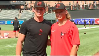 No. 1 pick Jackson Holliday introduced by Orioles