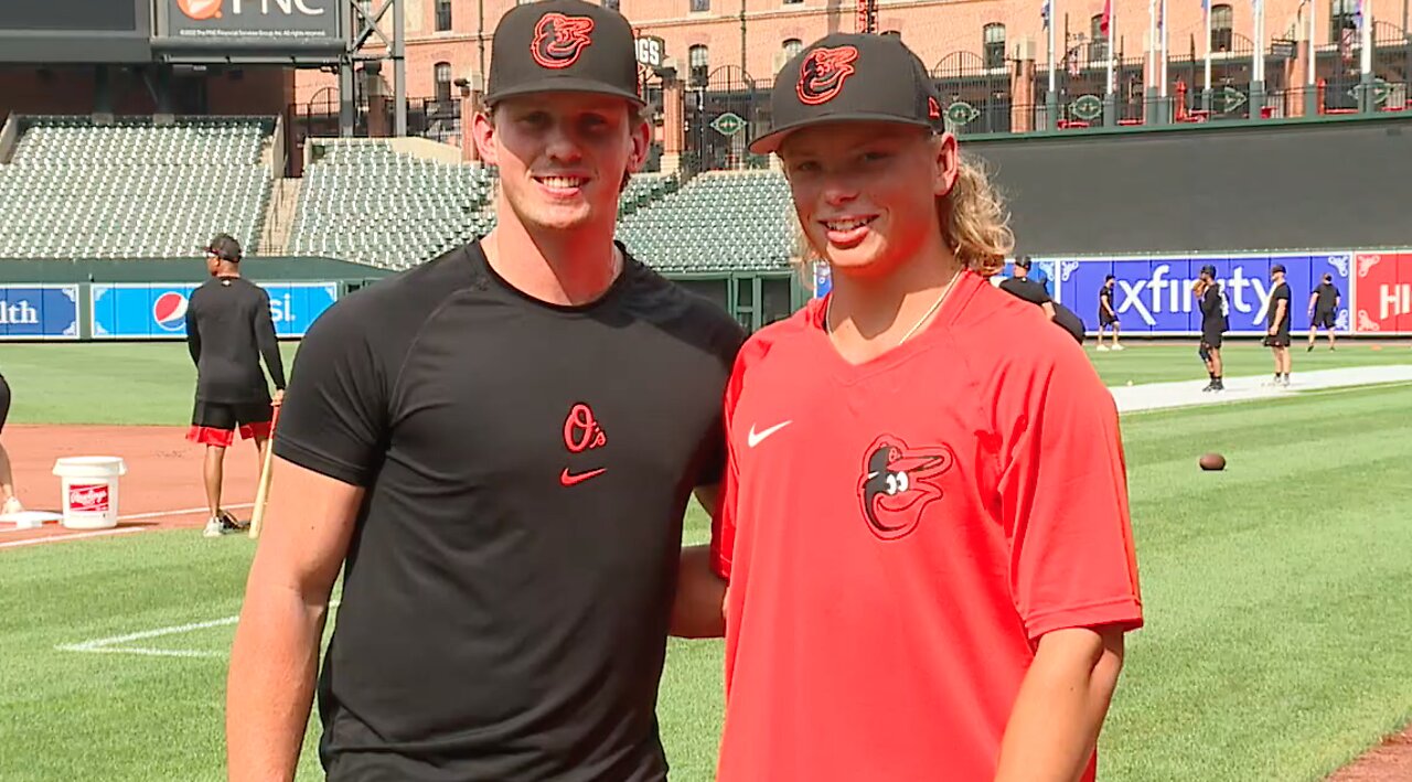 No. 1 pick Jackson Holliday introduced by Orioles