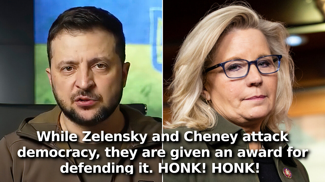 Gaslighting: Zelensky, Liz Cheney, Election Thief Get JFK Profile in Courage for Defending Democracy