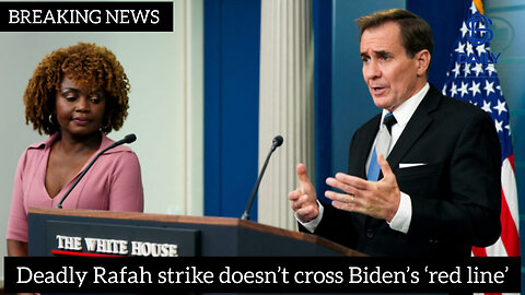 Deadly Rafah strike doesn’t cross Biden’s ‘red line’|latest news|