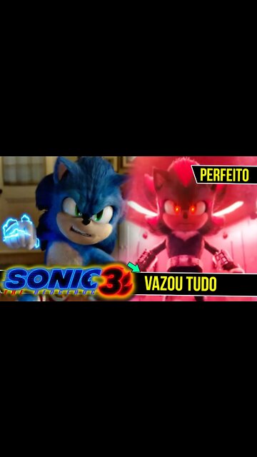 VAZOU o Roteiro Sonic 3 o Filme - Com Shadow e outros Personagens