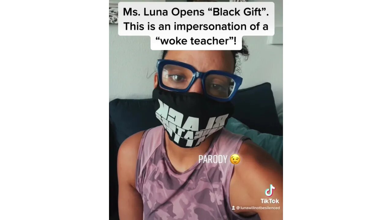 Ms. Luna opens up “Black Gift” given to only black teachers #maga #crt #alm #freedom #blexit