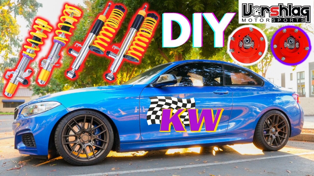 How to Install Coilovers on a BMW m235i | Vorshlag Camber Plates KW DDC