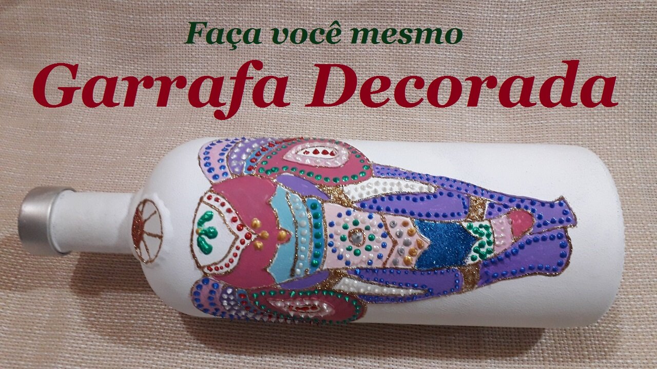 GARRAFA DECORADA - ELEFANTE @lucibuzo