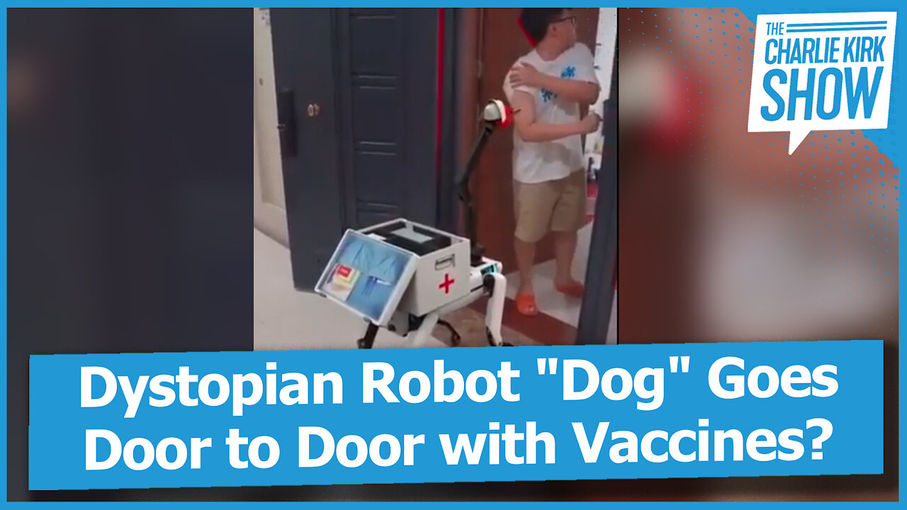 Dystopian Robot "Dog" Goes Door to Door with Vaccines?