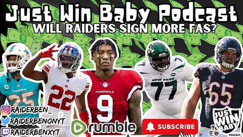 Just Win Baby Podcast 3/29/24 || Who Will Raiders Sign Next?