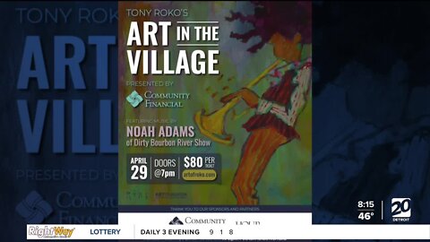 Tony Roko's Art in the Village happening Saturday, April 29th