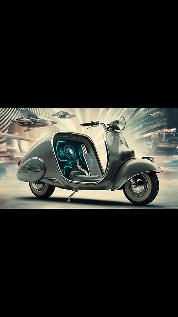 HIDDEN TECHNOLOGY ELECTRIC SCOOTER 1950