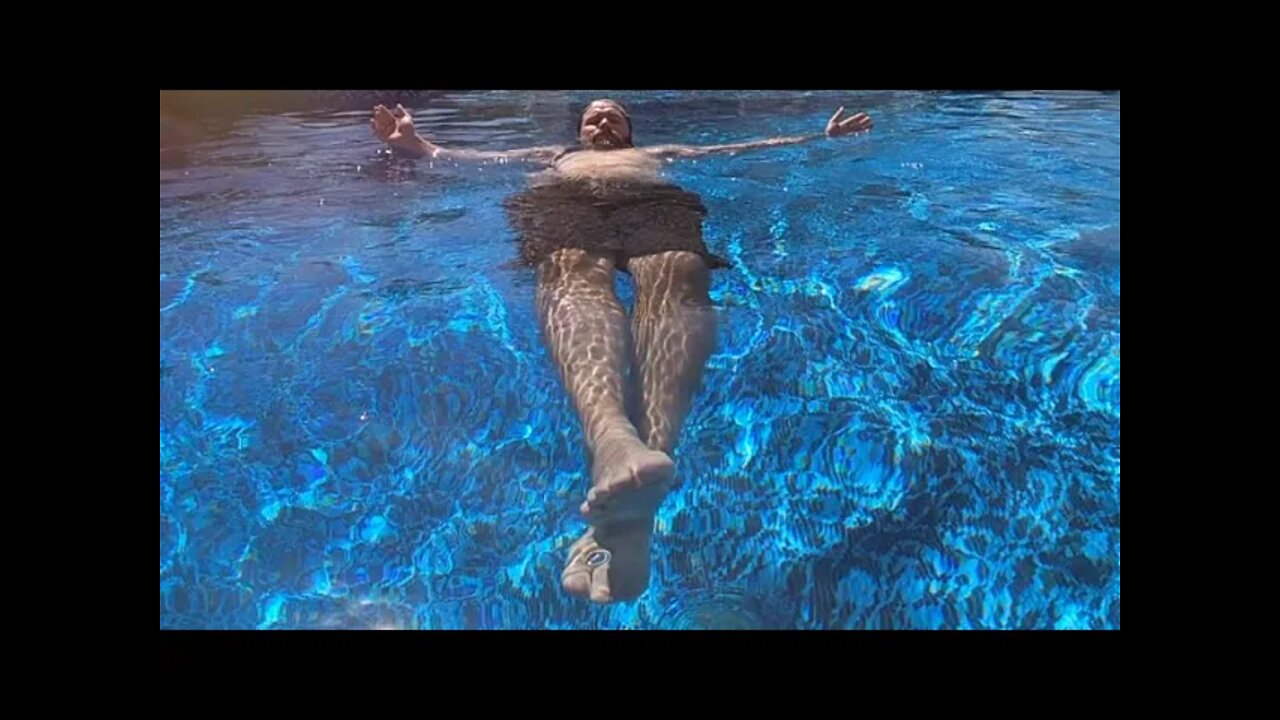 Bearded Eagle and daughter swimming