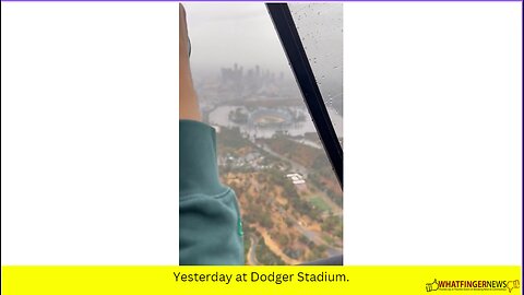 Yesterday at Dodger Stadium.