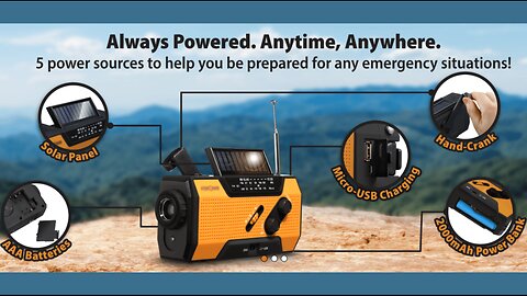 FosPower Emergency Weather Radio