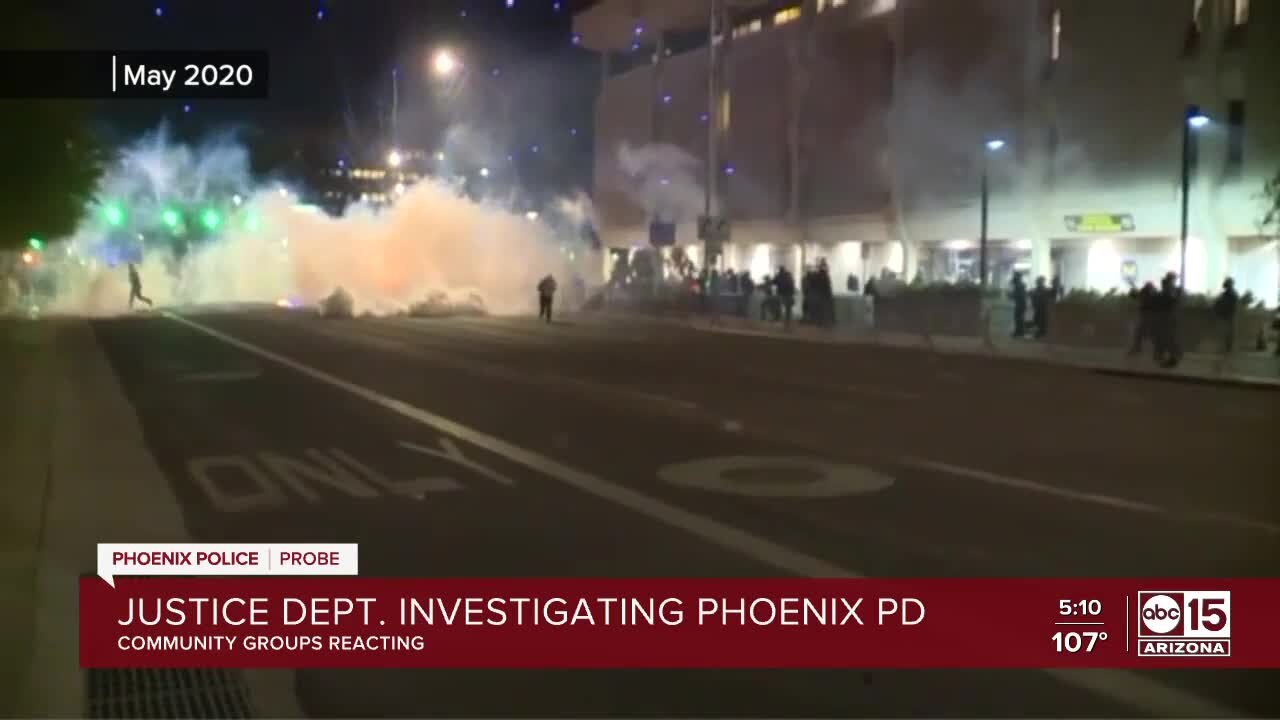 Community groups react to DOJ's Phoenix Police Department investigation