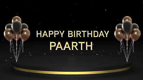 Wish you a very Happy Birthday Paarth