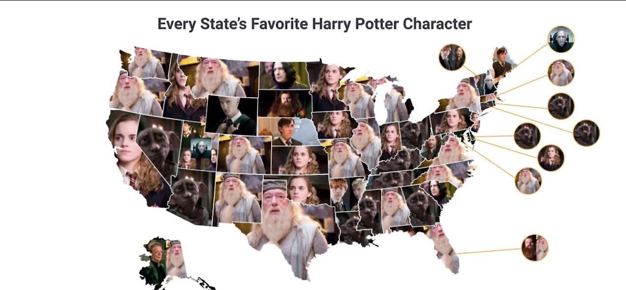 Study shows each state's favorite Harry Potter character