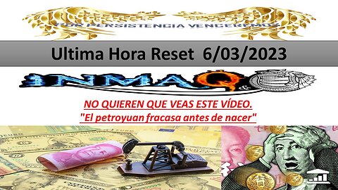 6/03/2023 NO QUIEREN QUE VEAS ESTE VÍDEO. "El petroyuan fracasa antes de nacer"