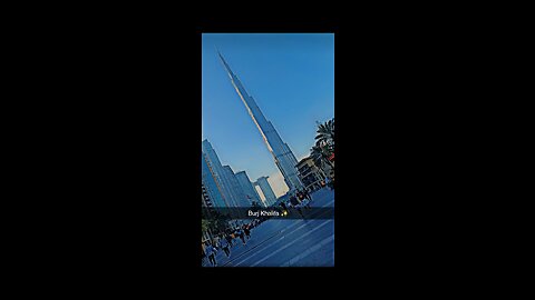 View down town Dubai Burj khalifa