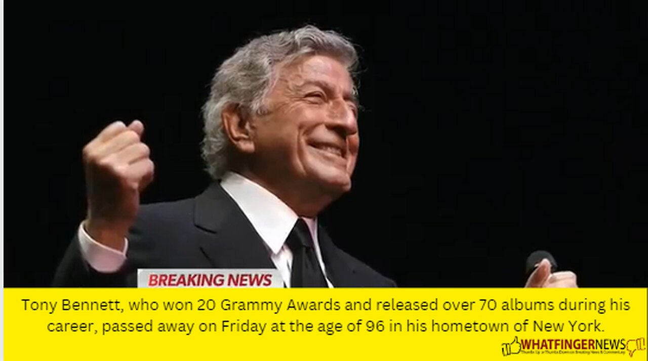 Tony Bennett, who won 20 Grammy Awards and released over 70 albums during his career,